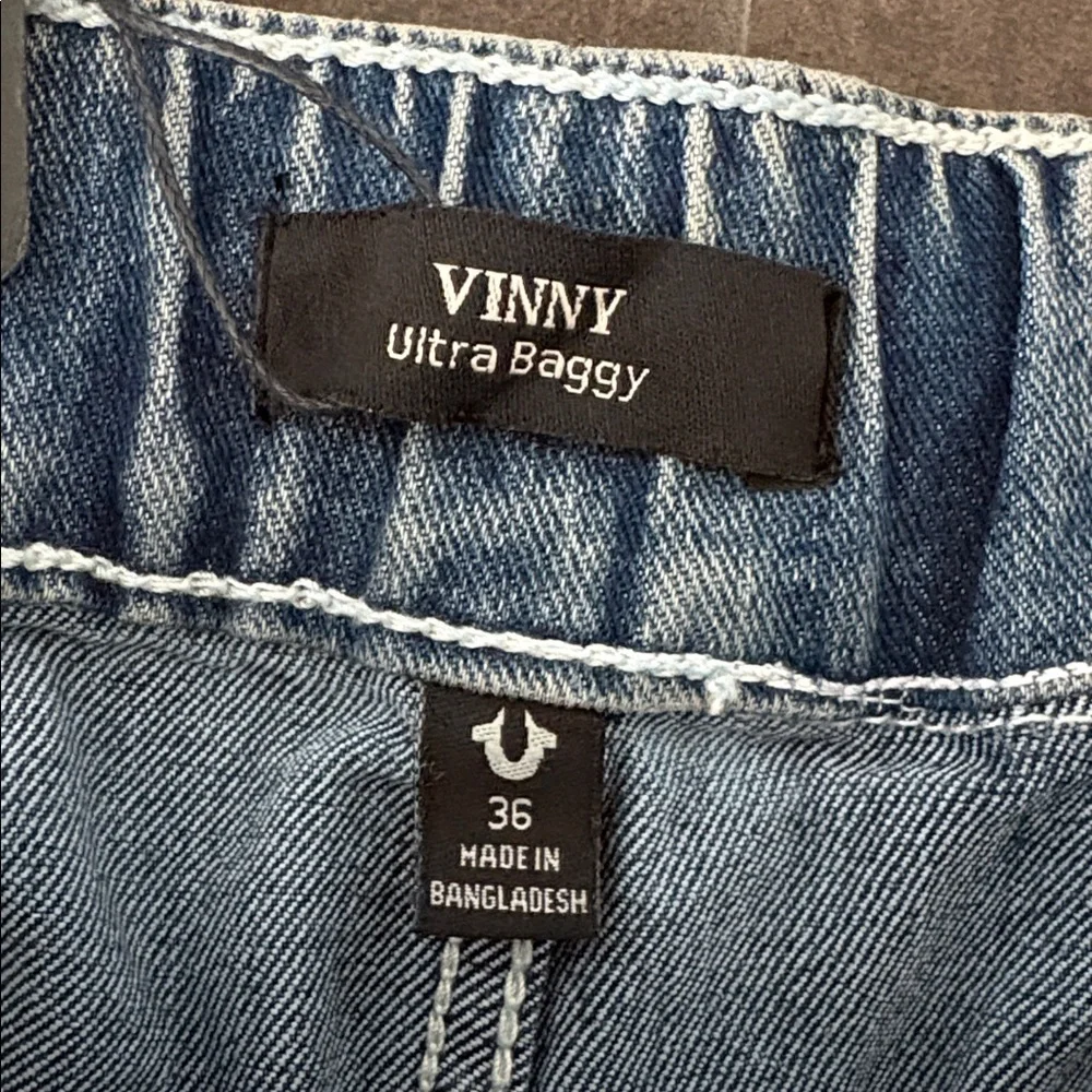 True Religion Vinny Ultra Baggy Carpenter Jeans Size 36 NWT Y2K Skater
